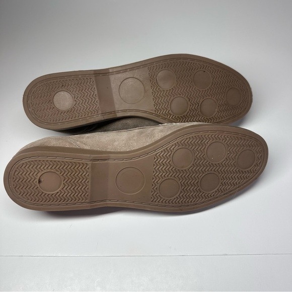 Jones Bootmaker Loafers Shoes Men's 7.5 Playa Tan Suede England Preppy Leather - Picture 13 of 14